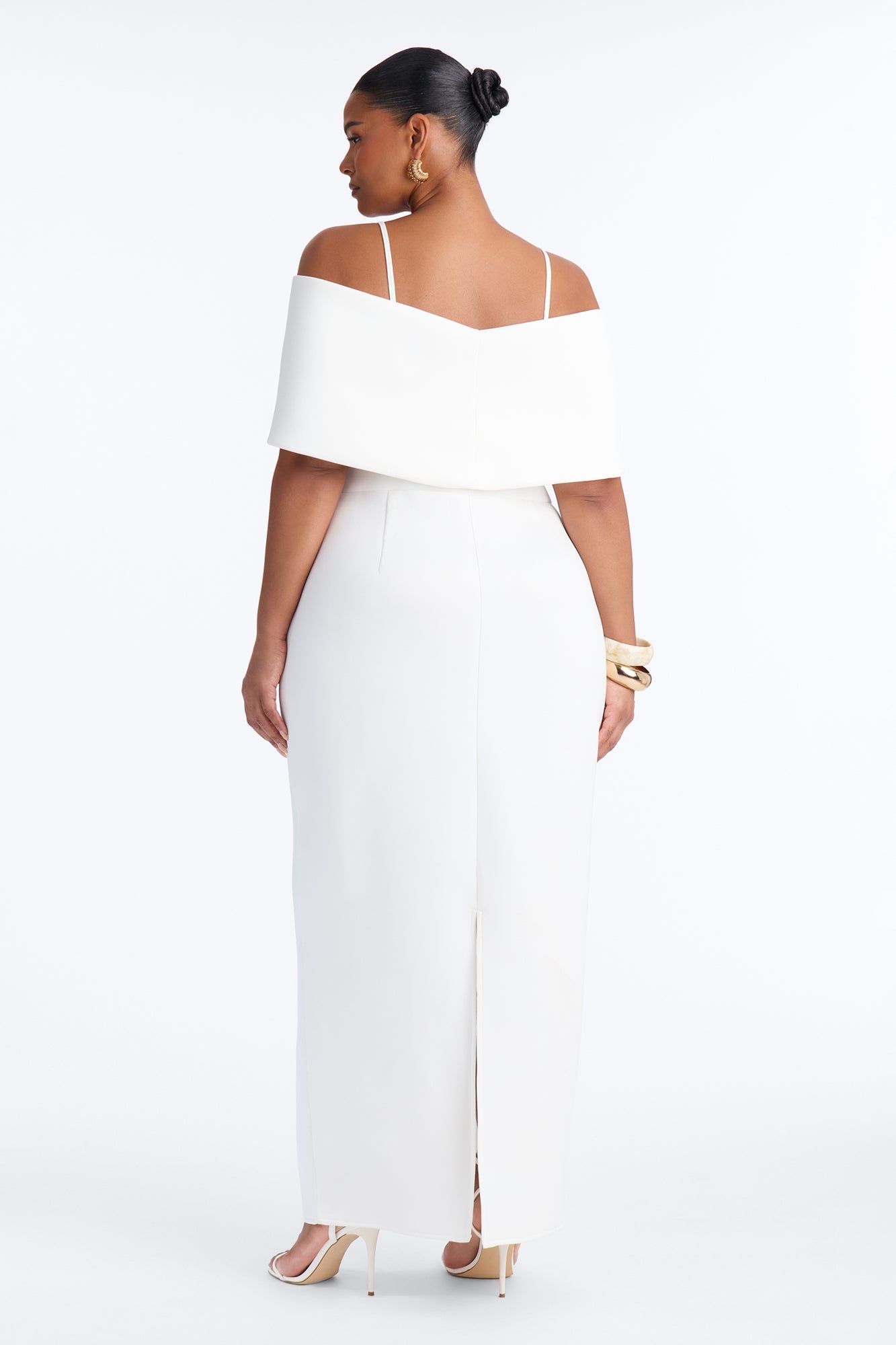Last Call Scuba Maxi Dress - White